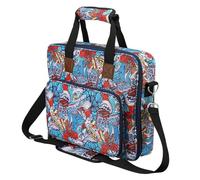 Embroidery Project Bag, Craft Storage Tote, Portable Sewing Kit, Embroidery Supplies Bag, Crochet Storage Bag, Sewing Kit Organizer, Embroidery Hoops Storage, Craft Carrying Bag for Embroidery Hoops