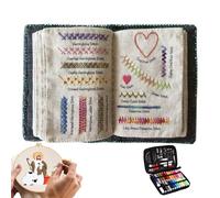 Embroidery Stitching Book, Libro Di Punti Da Ricamo, Libro Guida Al Cucito Con Ago E Filo Per Principianti E Appassionati Di Ricamo