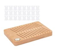 Embroidery Storage | Floss Organizer, Thread Storage Box,24-Slot Spool Dividers,magnetic Design Wooden Floss Organizer | For Arts String Sewing Needlework Supplies