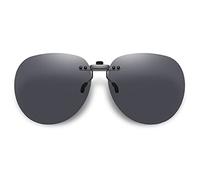 Embryform flash polarizzato a specchio,Occhiali da sole clip on lenti (filtro uv) sunglasses per guida/pesca/visione notturna,unisex(uomo o donna)