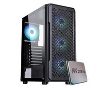 EMCA4 Computer Gaming PC Assemblato Ryzen 5 5500 - RTX 4060 8GB - M.2 1TB nvme - Ram 16GB DDR4 3200Mhz - ARGB - Windows 11