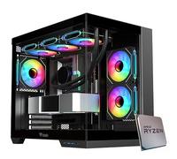 EMCA4 Computer Gaming PC Assemblato Ryzen 7 8700F AI - RX 7800 XT 16GB - SSD M.2 1TB nvme Gen4 - Ram 32GB DDR5 6000mhz EXPO - RGB - Windows 11 - B650 WIFI + Bluetooth - Dissipatore a Liquido 360mm