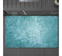 EMCLKS Tappeto Bagno 60x90 cm,Bluegrass tranquillo e silenzioso, cinque volte erba e tranquille foglie blu,Tappetino Assorbente e Antiscivolo in Microfibra per Bagno,Cucina,Camera da Letto,Corridoio