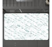 EMCLKS Tappeto Bagno 60x90 cm,Carta da parati matematica senza soluzione di continuità su bianco,Tappetino Assorbente e Antiscivolo in Microfibra per Bagno,Cucina,Camera da Letto,Corridoio