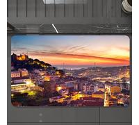 EMCLKS Tappeto Bagno 60x90 cm,Città Vecchia di Gerusalemme Centro storico Vista al crepuscolo di Israele,Tappetino Assorbente e Antiscivolo in Microfibra per Bagno,Cucina,Camera da Letto,Corridoio