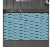 EMCLKS Tappeto Bagno 60x90 cm,Delfino, collezione Ocean Fauna Silhouette di delfino con schema di colori b,Tappetino Assorbente e Antiscivolo in Microfibra per Bagno,Cucina,Camera da Letto,Corridoio