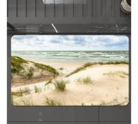 EMCLKS Tappeto Bagno 60x90 cm,Dune di sabbia sulla costa del Mar Baltico a Nida.,Tappetino Assorbente e Antiscivolo in Microfibra per Bagno,Cucina,Camera da Letto,Corridoio