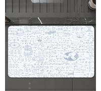 EMCLKS Tappeto Bagno 60x90 cm,Educazione matematica con figure, formule scritte a mano, esercizi, grafici,Tappetino Assorbente e Antiscivolo in Microfibra per Bagno,Cucina,Camera da Letto,Corridoio