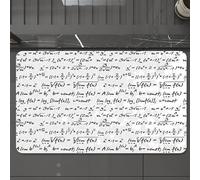EMCLKS Tappeto Bagno 60x90 cm,Formule matematiche, modello senza soluzione di continuità, equazioni matema,Tappetino Assorbente e Antiscivolo in Microfibra per Bagno,Cucina,Camera da Letto,Corridoio