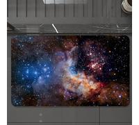 EMCLKS Tappeto Bagno 60x90 cm,I corpi celesti delle stelle nebulose dell'universo, nebulose nell'enorme sp,Tappetino Assorbente e Antiscivolo in Microfibra per Bagno,Cucina,Camera da Letto,Corridoio