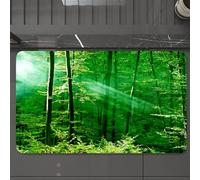 EMCLKS Tappeto Bagno 60x90 cm,Il sole splende attraverso la rigogliosa volta ed emette una luce soffusa su,Tappetino Assorbente e Antiscivolo in Microfibra per Bagno,Cucina,Camera da Letto,Corridoio