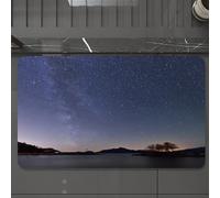 EMCLKS Tappeto Bagno 60x90 cm,La Via Lattea e le stelle nel cielo notturno sono molto belle, la vista not,Tappetino Assorbente e Antiscivolo in Microfibra per Bagno,Cucina,Camera da Letto,Corridoio