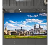 EMCLKS Tappeto Bagno 60x90 cm,L'antica città di Dresda, in Germania. Centro storico e culturale d'Europa.,Tappetino Assorbente e Antiscivolo in Microfibra per Bagno,Cucina,Camera da Letto,Corridoio