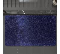 EMCLKS Tappeto Bagno 60x90 cm,Le stelle CAPH e Cassiopea, Andromeda e Cefeo, si trovano nella Via Lattea,Tappetino Assorbente e Antiscivolo in Microfibra per Bagno,Cucina,Camera da Letto,Corridoio