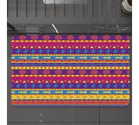 EMCLKS Tappeto Bagno 60x90 cm,Modalità Vivid Race Motivation e modalità Desert, Sole, Cactus e Lucertola,Tappetino Assorbente e Antiscivolo in Microfibra per Bagno,Cucina,Camera da Letto,Corridoio