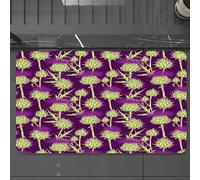 EMCLKS Tappeto Bagno 60x90 cm,Motivo senza soluzione di continuità con Onopordum acanthium. scozzese.,Tappetino Assorbente e Antiscivolo in Microfibra per Bagno,Cucina,Camera da Letto,Corridoio