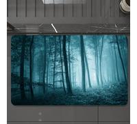 EMCLKS Tappeto Bagno 60x90 cm,Paesi mistici, magici, nebbiosi, oscuri, con fogliame, paesaggi forestali,Tappetino Assorbente e Antiscivolo in Microfibra per Bagno,Cucina,Camera da Letto,Corridoio