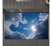 EMCLKS Tappeto Bagno 60x90 cm,Raggi di sole, nuvole, luce del sole dietro le nuvole, luce dal cielo,Tappetino Assorbente e Antiscivolo in Microfibra per Bagno,Cucina,Camera da Letto,Corridoio
