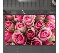 EMCLKS Tappeto Bagno 60x90 cm,Rose, bouquet da sposa festivo con rose rosa fresche in fiore, romantico, do,Tappetino Assorbente e Antiscivolo in Microfibra per Bagno,Cucina,Camera da Letto,Corridoio