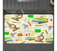 EMCLKS Tappeto Bagno 60x90 cm,Schema didattico scientifico con equazione del libro.,Tappetino Assorbente e Antiscivolo in Microfibra per Bagno,Cucina,Camera da Letto,Corridoio