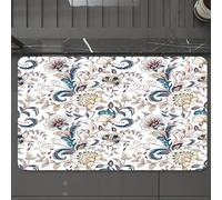 EMCLKS Tappeto Bagno 60x90 cm,Sfondo senza soluzione di continuità con fiori vintage in stile provenzale.,Tappetino Assorbente e Antiscivolo in Microfibra per Bagno,Cucina,Camera da Letto,Corridoio