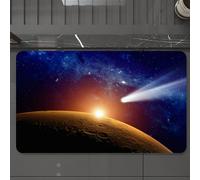 EMCLKS Tappeto Bagno 60x90 cm,Spazio, coda di cometa in avvicinamento al pianeta Marte, fantastico scenari,Tappetino Assorbente e Antiscivolo in Microfibra per Bagno,Cucina,Camera da Letto,Corridoio