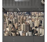 EMCLKS Tappeto Bagno 60x90 cm,Stati Uniti, Veduta aerea di New York City, famosa città del mondo, capitale,Tappetino Assorbente e Antiscivolo in Microfibra per Bagno,Cucina,Camera da Letto,Corridoio