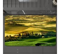 EMCLKS Tappeto Bagno 60x90 cm,Tranquillo paesaggio toscano di Pienza Toscana Vigneti Alberi Prato Antica c,Tappetino Assorbente e Antiscivolo in Microfibra per Bagno,Cucina,Camera da Letto,Corridoio