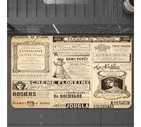 EMCLKS Tappeto Bagno 60x90 cm,Vecchie pagine di giornale con pubblicità e moda d'epoca.,Tappetino Assorbente e Antiscivolo in Microfibra per Bagno,Cucina,Camera da Letto,Corridoio