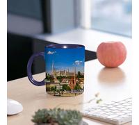 EMCLKS Tazze colazione,Durevole,Tazze Caffe e The 330ml,Idee Regalo Regali Natale,Mug per Lavastoviglie e Microonde,Wanderlust Decor, Budapest Ungheria Esterno Europa Cupola Architettura Lungofiume P