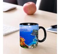 EMCLKS Tazze colazione,Durevole,Tazze Caffe e The 330ml,Idee Regalo Regali Natale,Mug per Lavastoviglie e Microonde,Vacanze estive italiane - splendida isola di Capri Campania Italia