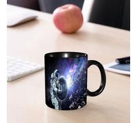 EMCLKS Tazze colazione,Durevole,Tazze Caffe e The 330ml,Idee Regalo Regali Natale,Mug per Lavastoviglie e Microonde,L'astronauta porta a termine la sua missione. Tecnica mista