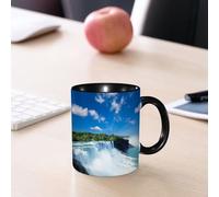 EMCLKS Tazze colazione,Durevole,Tazze Caffe e The 330ml,Idee Regalo Regali Natale,Mug per Lavastoviglie e Microonde,Niagara, il magnifico paesaggio acquatico sotto la gigantesca cascata