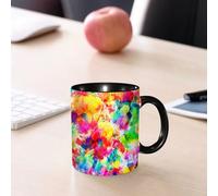 EMCLKS Tazze colazione,Durevole,Tazze Caffe e The 330ml,Idee Regalo Regali Natale,Mug per Lavastoviglie e Microonde,Pastello, pittura a olio astratta, pennellate di acquerello, macchiettate su
