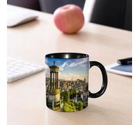 EMCLKS Tazze colazione,Durevole,Tazze Caffe e The 330ml,Idee Regalo Regali Natale,Mug per Lavastoviglie e Microonde,Città, vista panoramica storica di Edimburgo, con monumenti sul Monte Carlton che d
