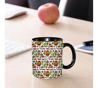 EMCLKS Tazze colazione,Durevole,Tazze Caffe e The 330ml,Idee Regalo Regali Natale,Mug per Lavastoviglie e Microonde,Decorazioni messicane, Viva Mexico con elementi nativi Poncho Tequila Salsa Hot Pe