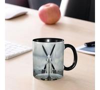 EMCLKS Tazze colazione,Durevole,Tazze Caffe e The 330ml,Idee Regalo Regali Natale,Mug per Lavastoviglie e Microonde,Decorazioni per aerei, Supermarine Spitfire Mk. XVI Battle Birds nnici,