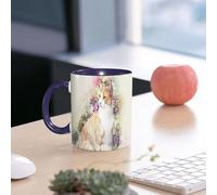 EMCLKS Tazze colazione,Durevole,Tazze Caffe e The 330ml,Idee Regalo Regali Natale,Mug per Lavastoviglie e Microonde,illustrazione di ritratto di gatti per gli amanti dei gatti