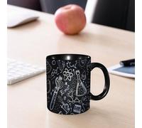 EMCLKS Tazze colazione,Durevole,Tazze Caffe e The 330ml,Idee Regalo Regali Natale,Mug per Lavastoviglie e Microonde,Oggetti da laboratorio scientifico per il ritorno a scuola, scarabocchi in stile vi