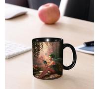 EMCLKS Tazze colazione,Durevole,Tazze Caffe e The 330ml,Idee Regalo Regali Natale,Mug per Lavastoviglie e Microonde,Fata, ragazza con ali e farfalle sizione digitale Grafica di com