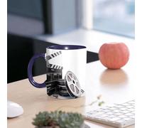 EMCLKS Tazze colazione,Durevole,Tazze Caffe e The 330ml,Idee Regalo Regali Natale,Mug per Lavastoviglie e Microonde,Oggetti di scena classici del film, la lavagna del supervisore della sceneggiatura