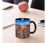 EMCLKS Tazze colazione,Durevole,Tazze Caffe e The 330ml,Idee Regalo Regali Natale,Mug per Lavastoviglie e Microonde,Basilica di Santa Maria del Fiore a Firenze Italia.
