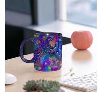 EMCLKS Tazze colazione,Durevole,Tazze Caffe e The 330ml,Idee Regalo Regali Natale,Mug per Lavastoviglie e Microonde,Sotto il mare con design concettuale di corallo con eco che esplode illustrazione s