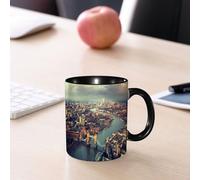 EMCLKS Tazze colazione,Durevole,Tazze Caffe e The 330ml,Idee Regalo Regali Natale,Mug per Lavastoviglie e Microonde,Vista urbana di Londra, immagine panoramica del fiume Tamigi e del Tower Bridge