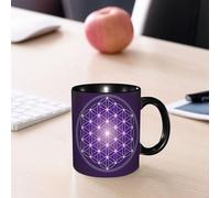 EMCLKS Tazze colazione,Durevole,Tazze Caffe e The 330ml,Idee Regalo Regali Natale,Mug per Lavastoviglie e Microonde,Geometria sacra. Illustrazione vettoriale.