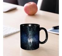 EMCLKS Tazze colazione,Durevole,Tazze Caffe e The 330ml,Idee Regalo Regali Natale,Mug per Lavastoviglie e Microonde,Lupo, ritratto magico di lupo selvaggio con atmosfera oscura