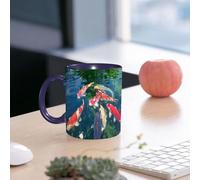 EMCLKS Tazze colazione,Durevole,Tazze Caffe e The 330ml,Idee Regalo Regali Natale,Mug per Lavastoviglie e Microonde,Carpa acquatica colorata Koi Wildlife Wildlife Park Asia-Asia