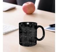 EMCLKS Tazze colazione,Durevole,Tazze Caffe e The 330ml,Idee Regalo Regali Natale,Mug per Lavastoviglie e Microonde,Formule matematiche e calcoli su sfondo vettoriale senza soluzione di continuità. S