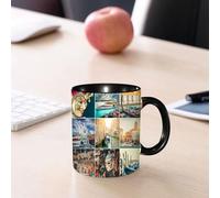 EMCLKS Tazze colazione,Durevole,Tazze Caffe e The 330ml,Idee Regalo Regali Natale,Mug per Lavastoviglie e Microonde,Maschere per il Carnevale di Venezia in stile barocco, gondole, fiume, monumenti it