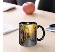 EMCLKS Tazze colazione,Durevole,Tazze Caffe e The 330ml,Idee Regalo Regali Natale,Mug per Lavastoviglie e Microonde,Vicolo stretto a Firenze, Toscana, Italia. Architettura e monumenti di Firenze. Acc